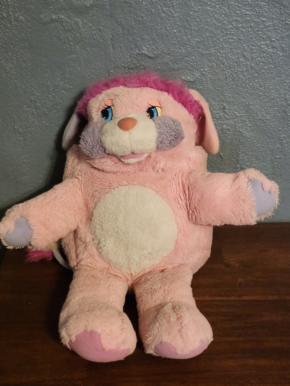Vintage Mattel Party Popples 80's Plush Pink
